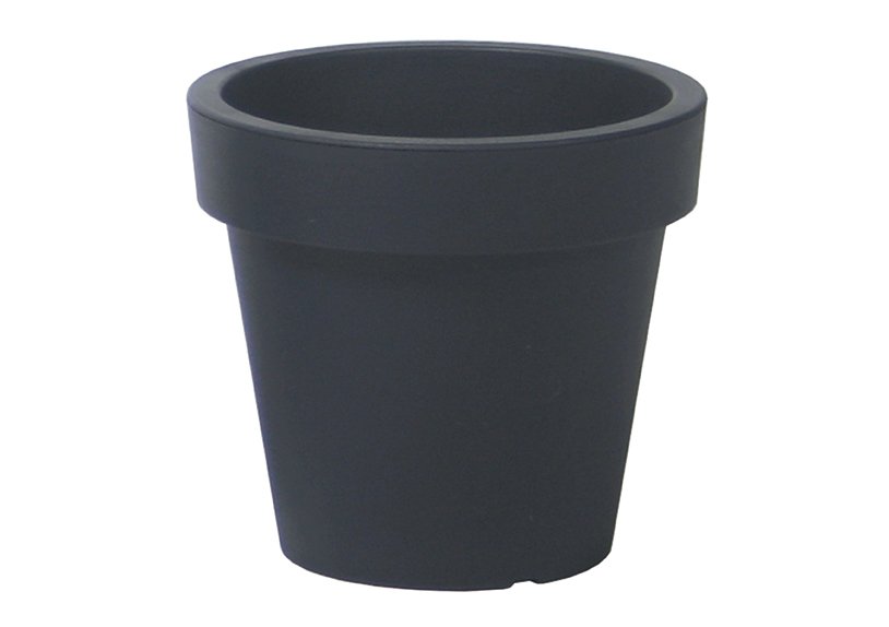 Pot de fleurs en plastique noir (L/H/P) 20x18x20cm 3,40L