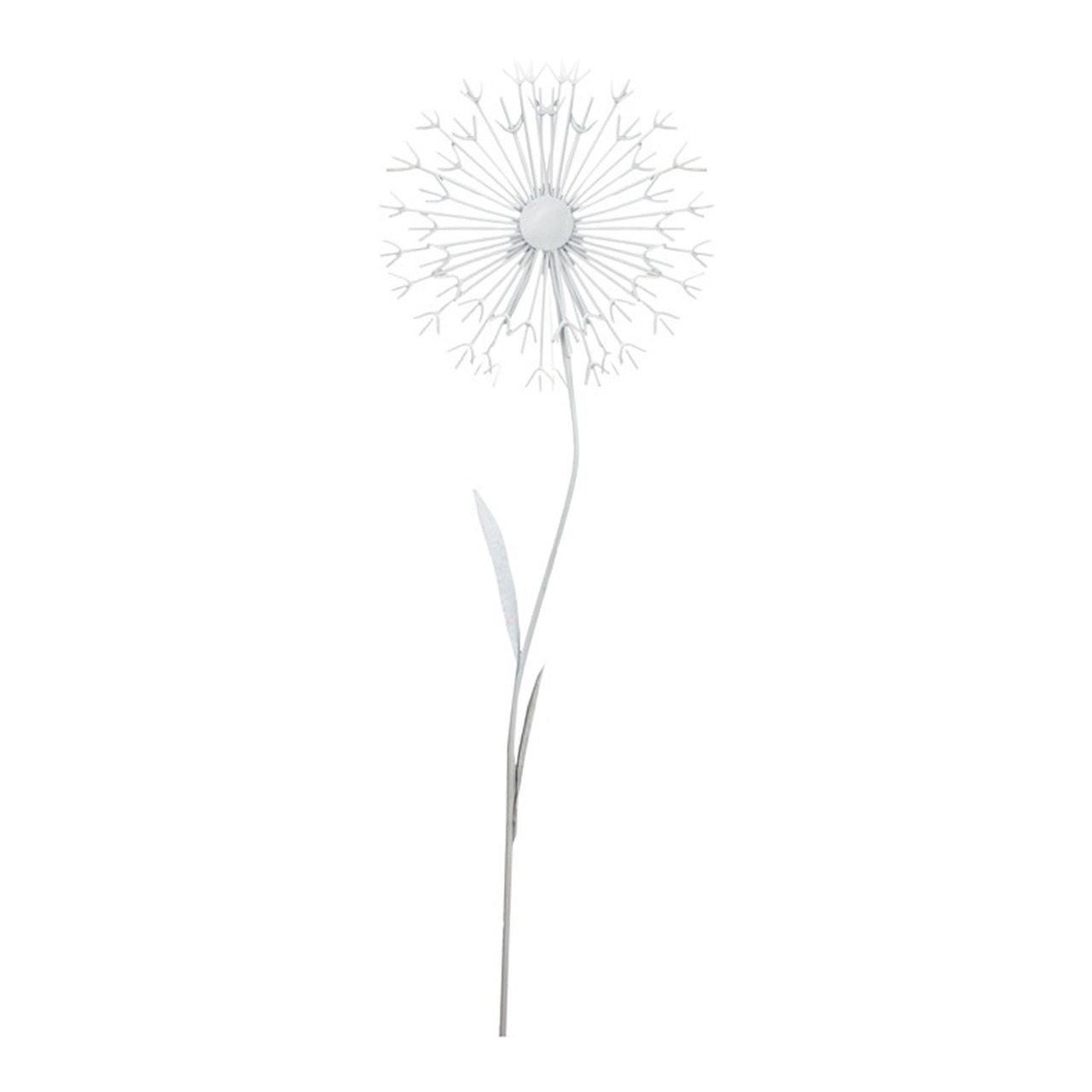 Blume, Pflanze, Löwenzahn, Deko-Blume, Pusteblume, Metall, Weiß, Gartenstecker