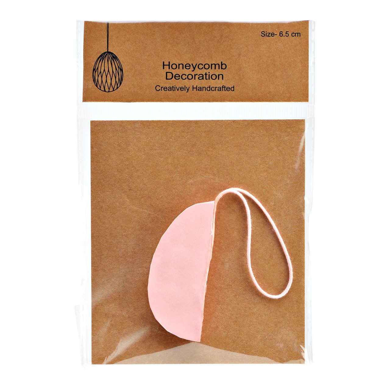 Hänger Honeycomb Osterei aus Papier/Pappe rosa (B/H/T) 6x6x6cm