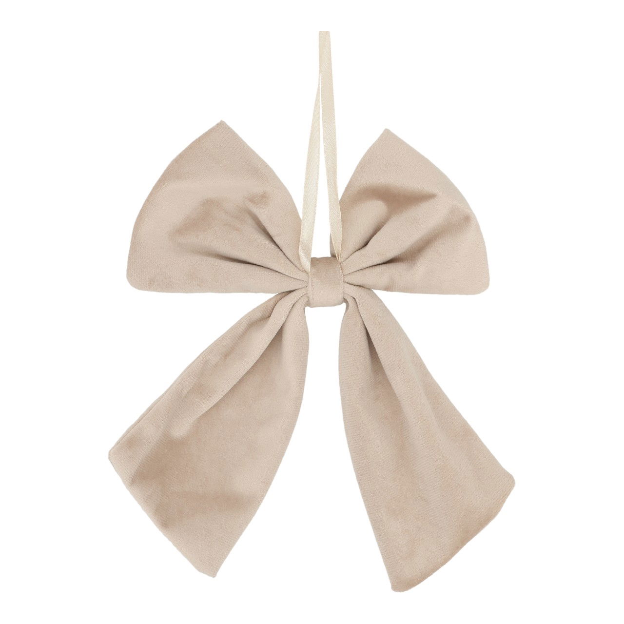 Hänger Schleife aus Textil Beige (B/H/T) 22x18x2cm Zubehor, Krawatte, Serviette, Halstuch, Leinen