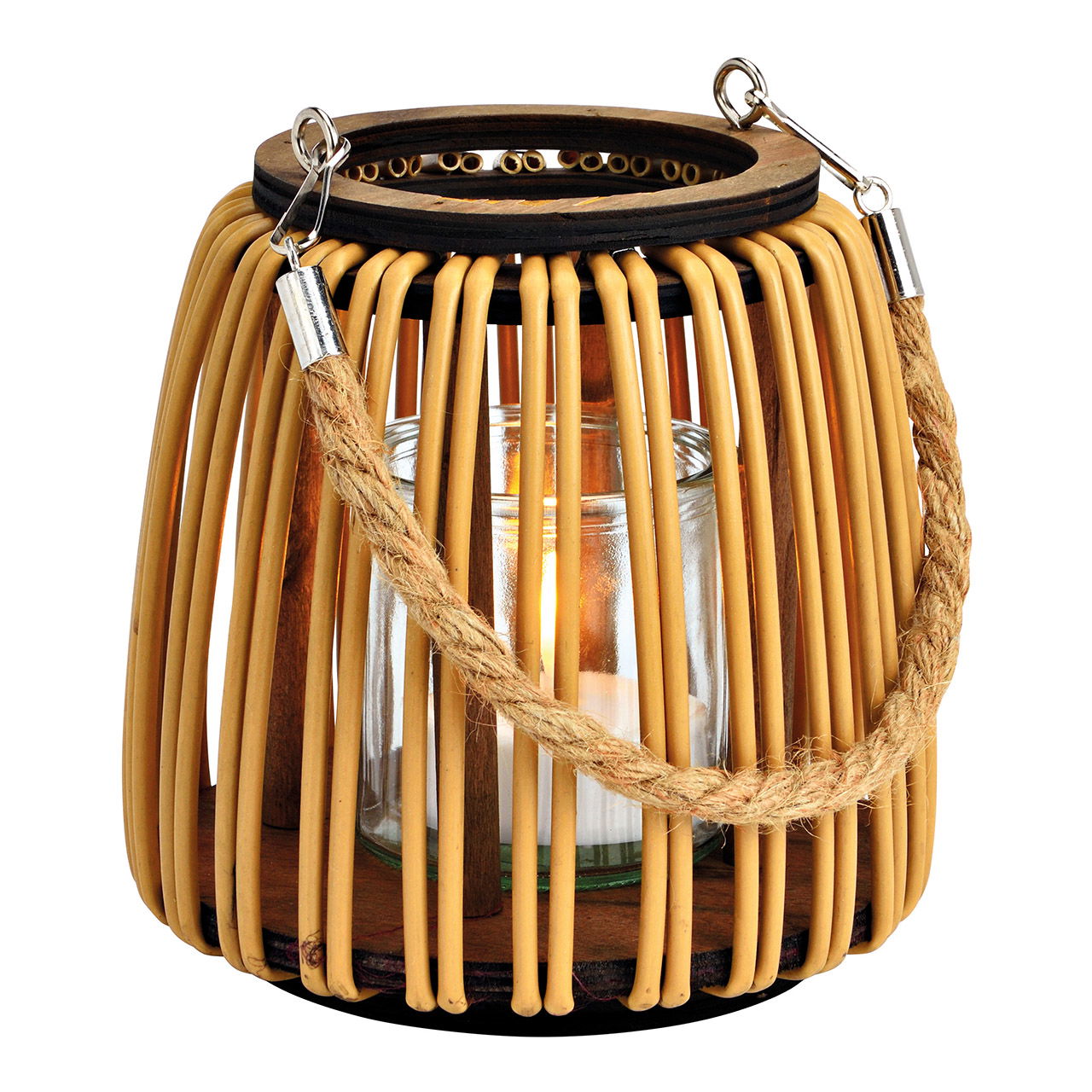 Lantern made of plastic, wood, glass 8x8x8 cm brown (W/H/D) 15x16x15cm Lantern made of plastic, wood, glass 8x8x8 cm brown (W/H/D) 15x16x15cm