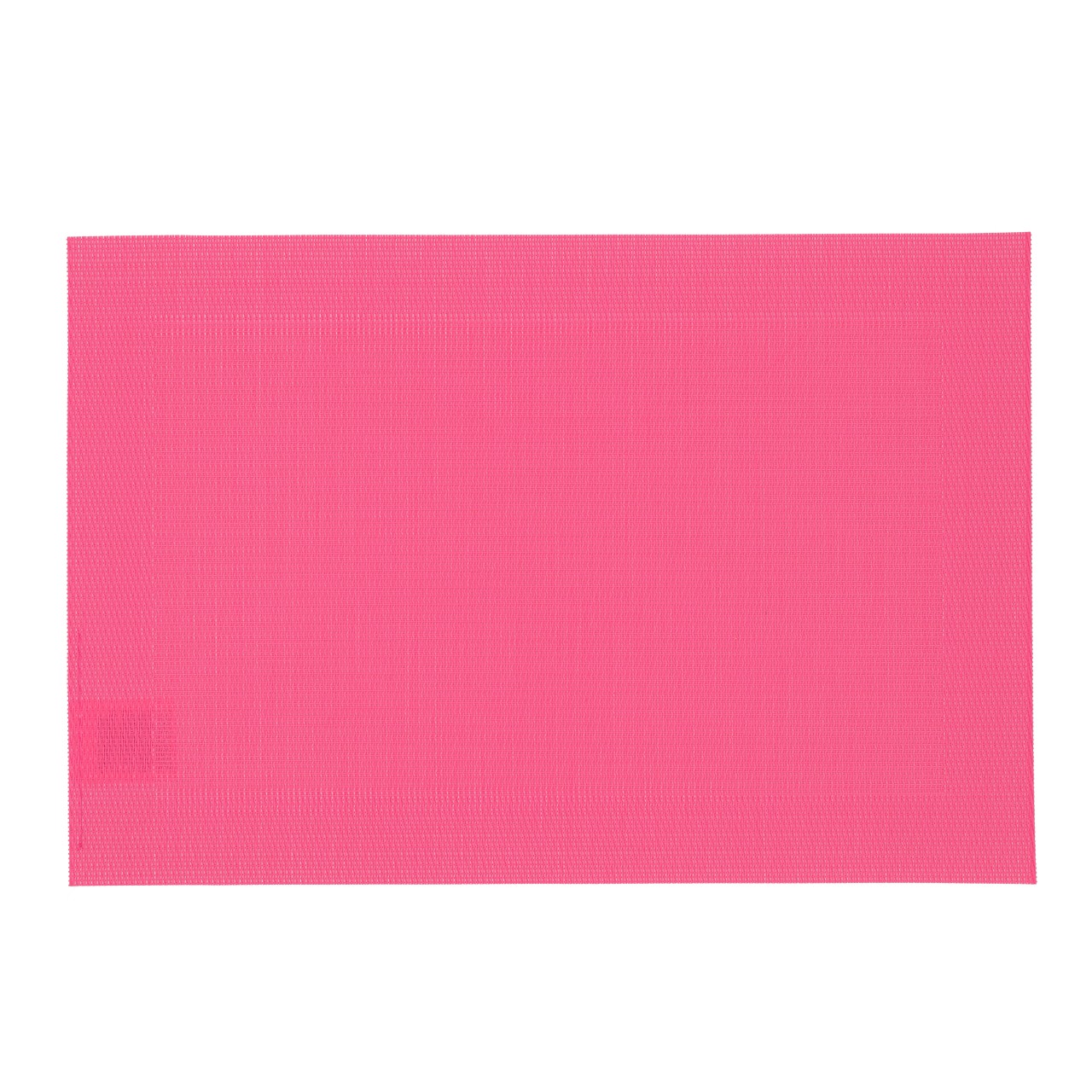Podložka pod talír z polyesteru, ružová (Š/V/H) 31 × 0,1 × 46 cm Tischset, Pink, Rechteckig, Strukturierte Oberfläche