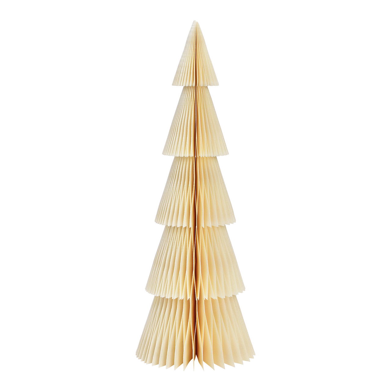 Honeycomb Christmas tree stand made of paper/cardboard white (W/H/D) 14x40x14cm