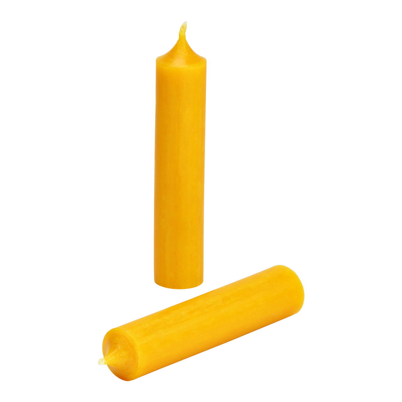 Stick candle colored wax curry yellow (H) 10cm Ø2cm Burning time approx. 4 hours.