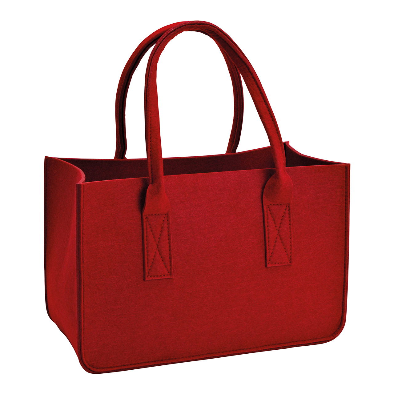 Felt bag bordeaux (W/H/D) 38x25x19cmm