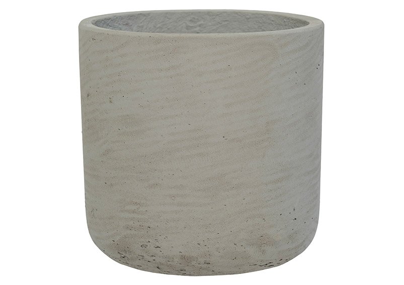 Blumentopf Pottery Pots aus Fiberclay grau (B/H/T) 25x24x25cm