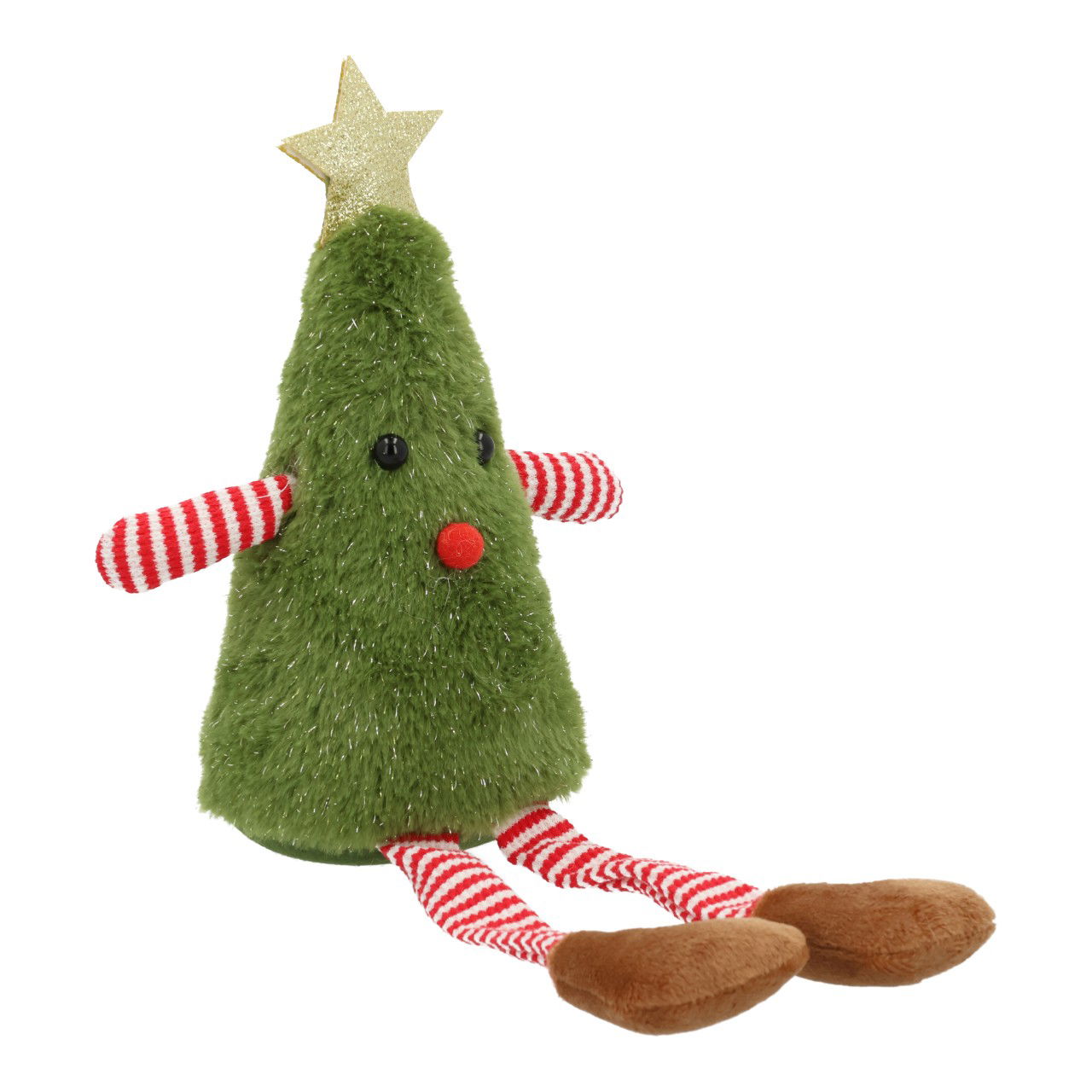 Sapin de Noël Tabouret de bord en textile Vert (L/H/P) 16x34x9cm Spielzeug, Kleidung, Hut