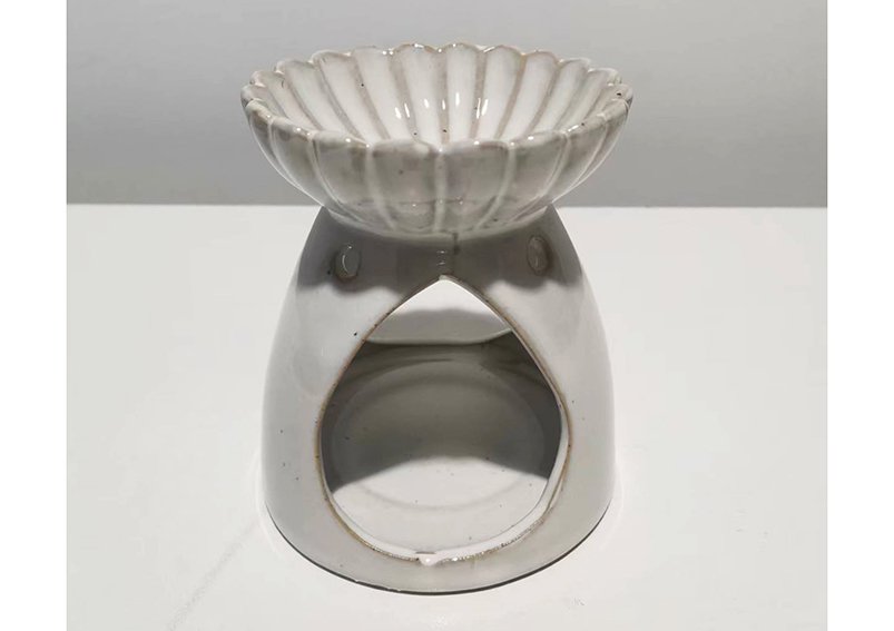 Lámpara de porcelana con fragancia blanca (A/A/P) 10x11x10cm