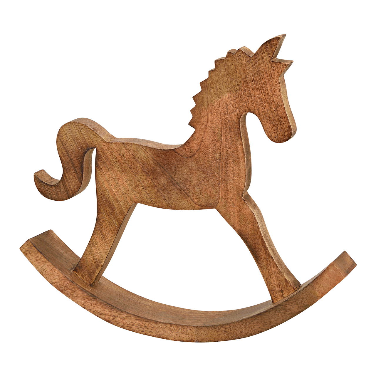 Cavallo a dondolo in legno di mango Marrone (L/H/D) 40x33x5cm