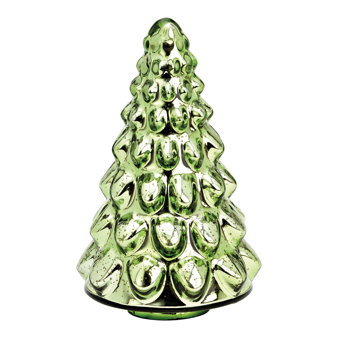 Sapin en verre vert (L/H/P) 14x23x14cm