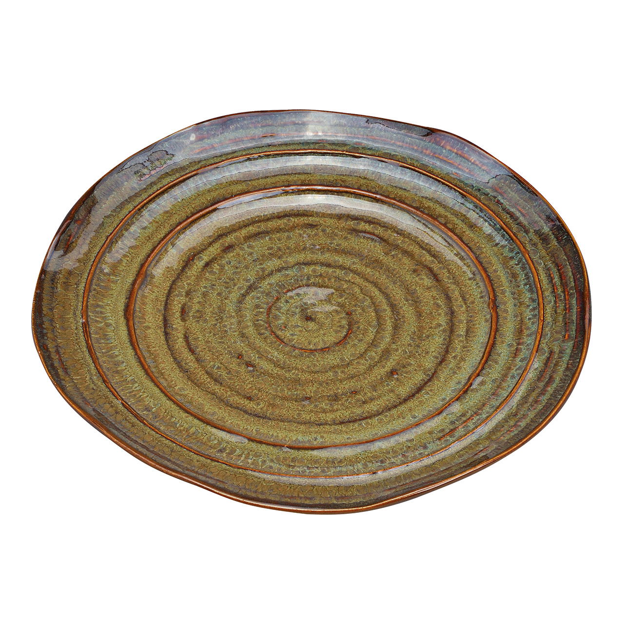 Aardewerk bord, bruin (B/H/D) 18x2x18cm Aardewerk bord, bruin (B/H/D) 18x2x18cm