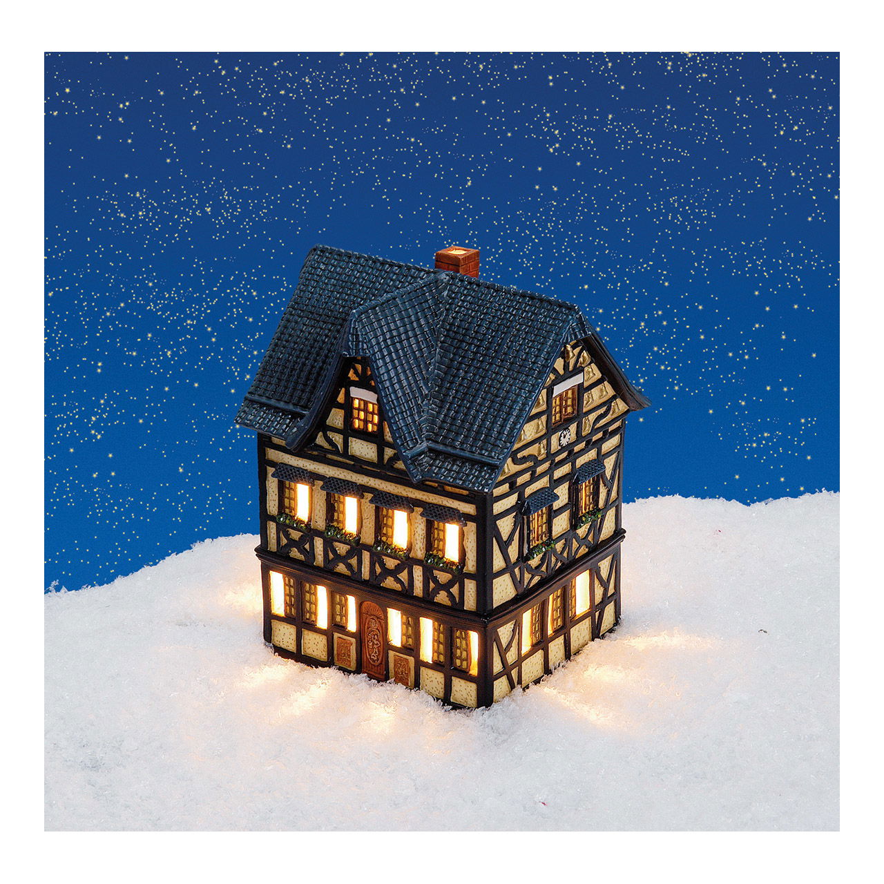 Wurm Lichthaus Glocken-Weinhaus Ahrweiler aus Porzellan, Braun/Schwarz (B/H/T) 15x20x13cm Wurm Lichthaus Glocken-Weinhaus Ahrweiler aus Porzellan, Braun/Schwarz (B/H/T) 15x20x13cm