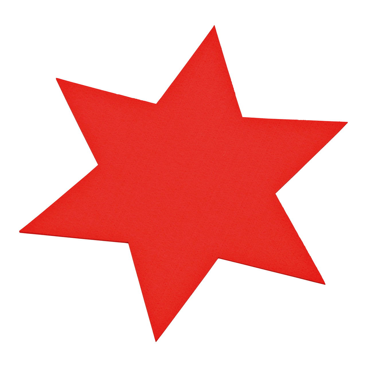 Placemat star 5mm of felt red (W/H) 30x26cm