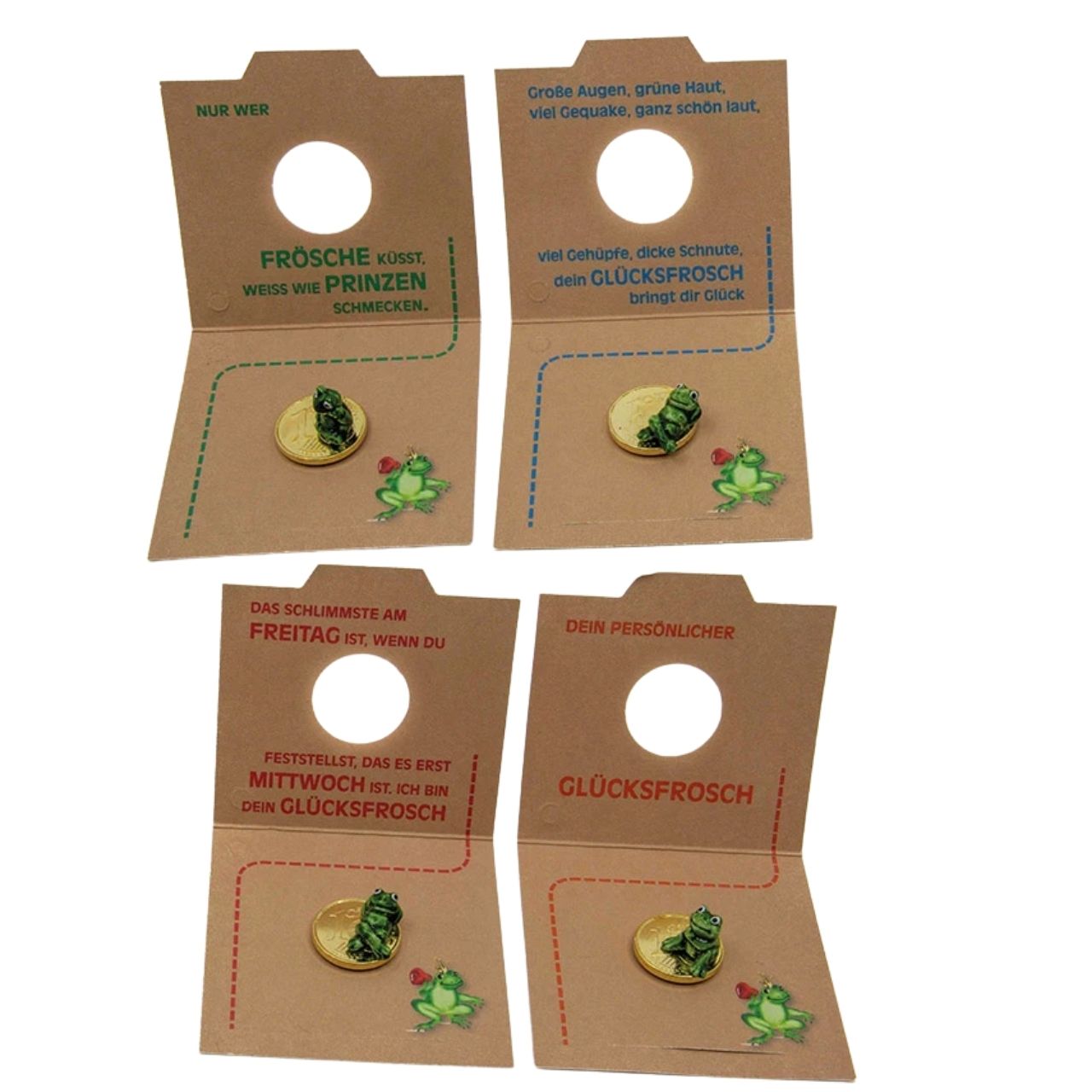 Frosch-USB, Froschmotiv, Kartenhalter, Glücksfrosch, Kartenständer