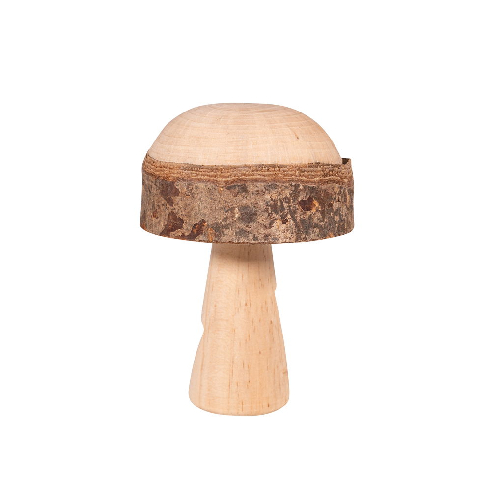 Mushroom, wood, 8x8x13.5cm, 1 pc,
