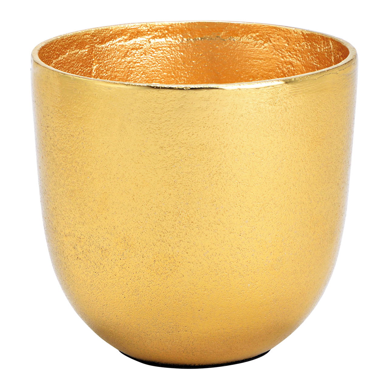 Vaso per piante in metallo oro (L/A/D) 14x13x14cm