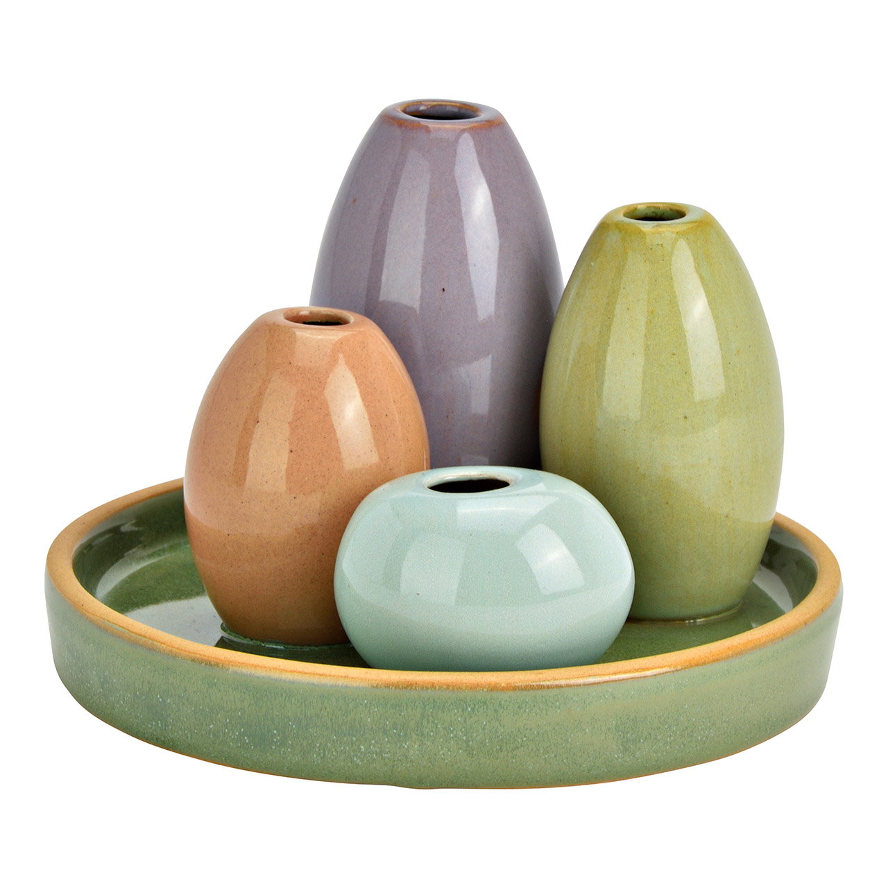 Vase en faïence, Coloré (L/H/P) 15x10x15cm Töpferei, Krug, Kunst, Porzellan, Vase