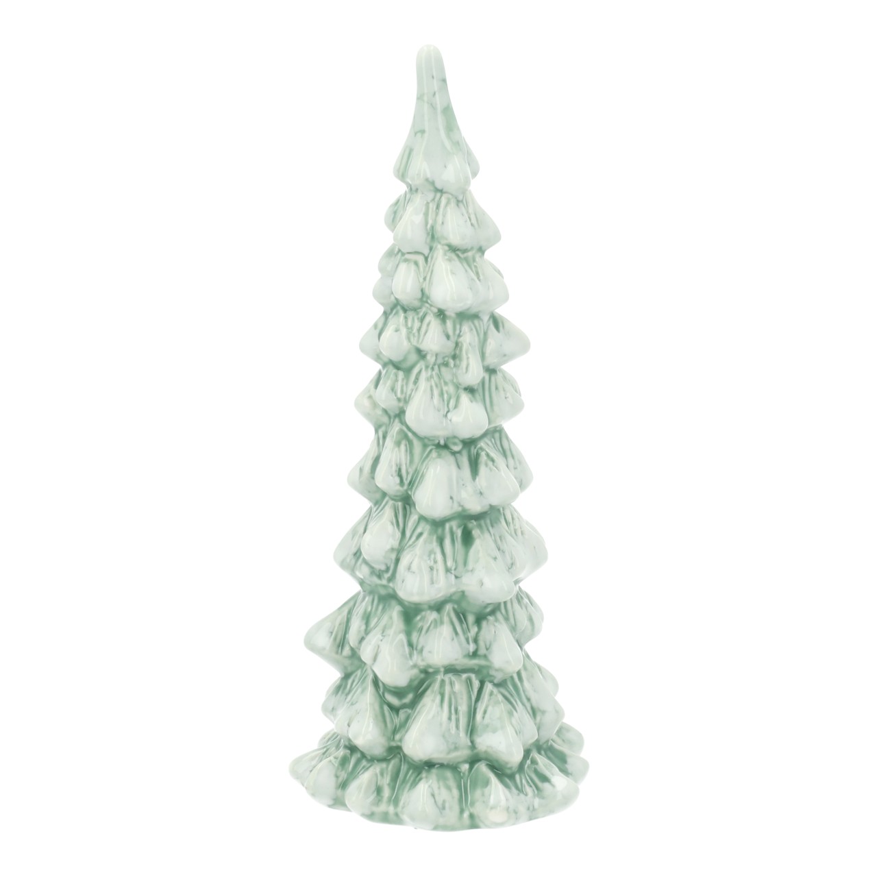 Weihnachtsbaum, Keramik, Grün, Tannennadel-Form, Dekoration