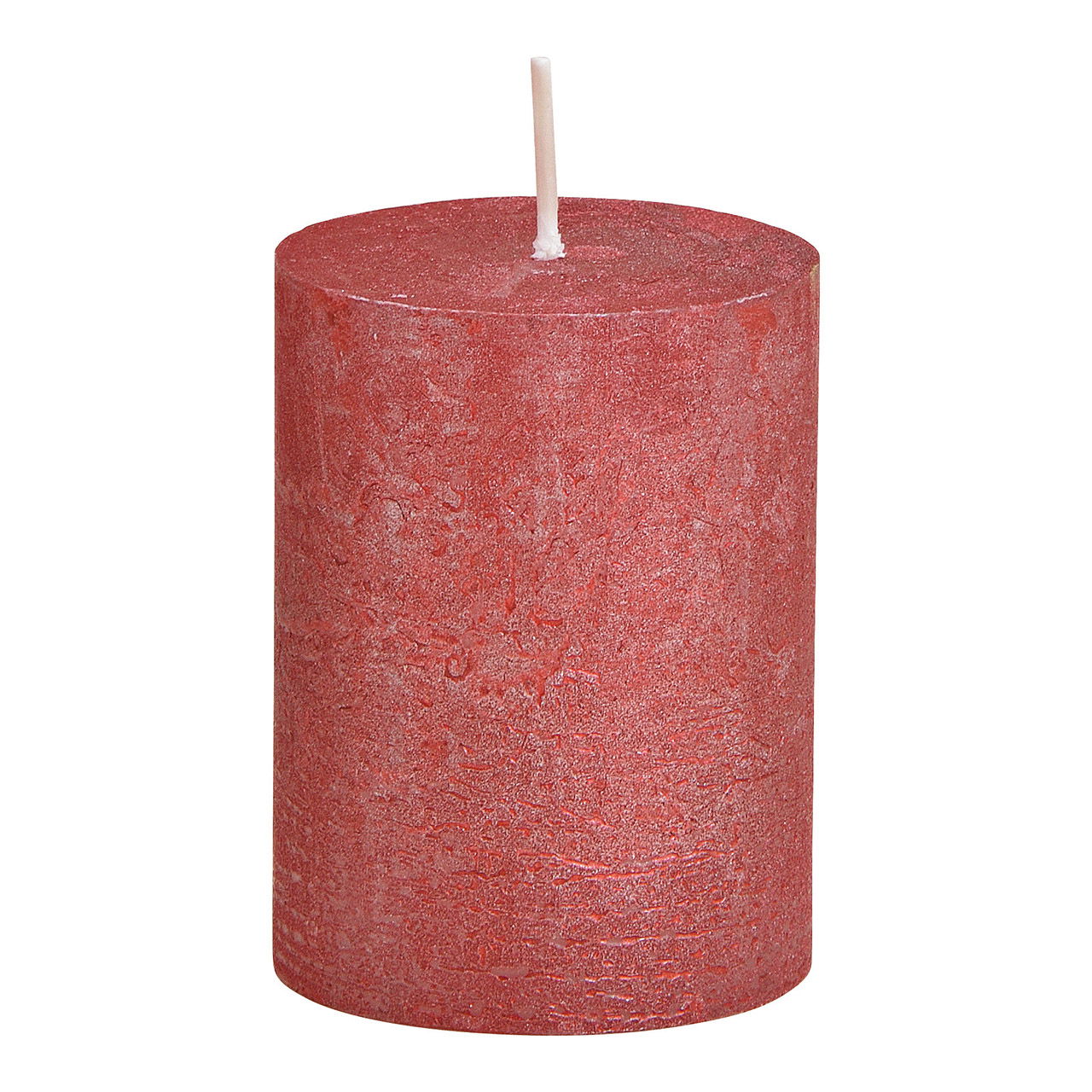 Candle Shimmer Finish made of Bordeaux wax (W/H/D) 6.8x9x6.8cm