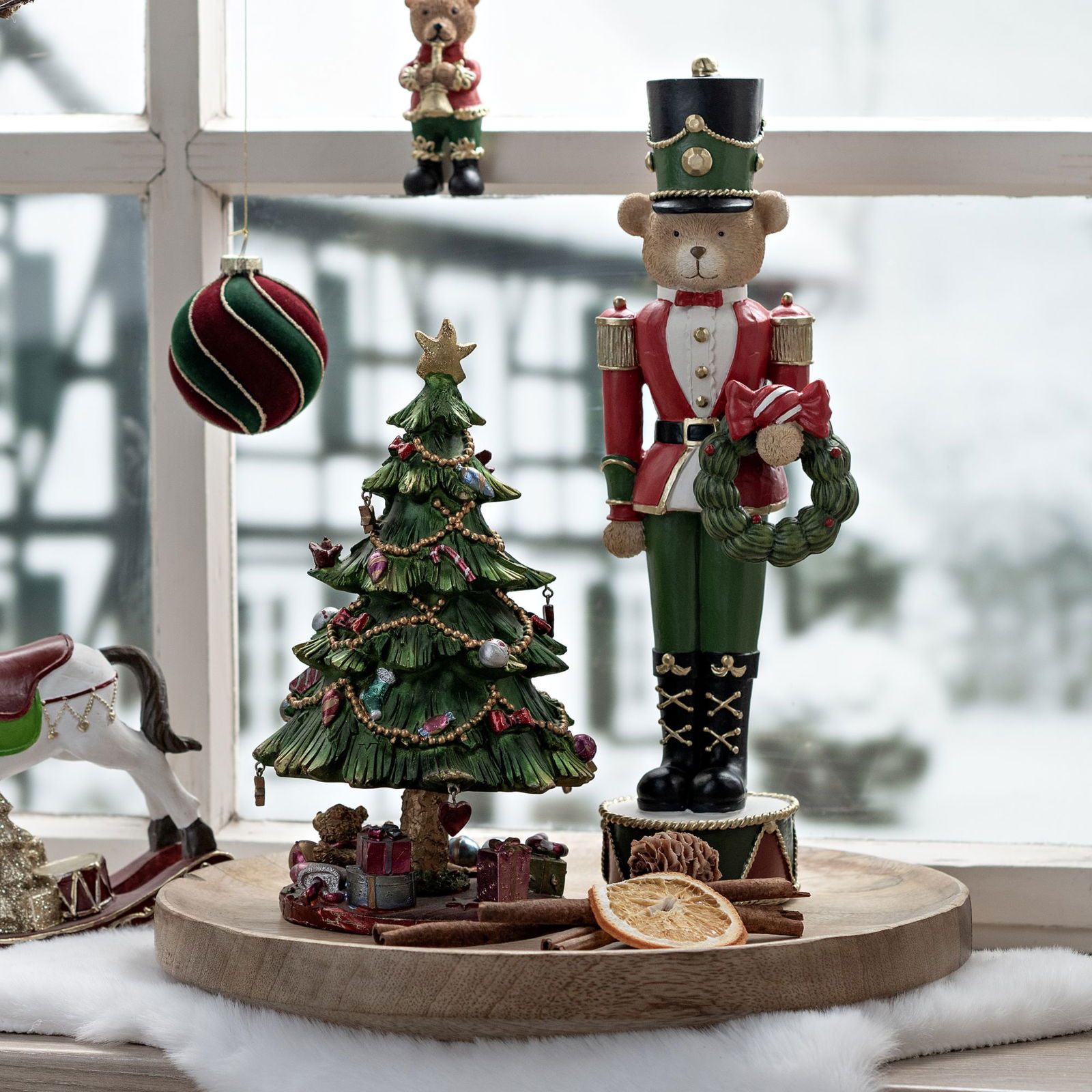 Weihnachten, Weihnachtsdekorationen, Festival, Person