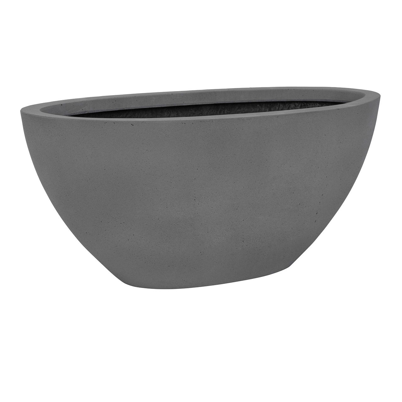 Macetero de cerámica de fibrestone, gris (A/A/P) 32x13x14cm