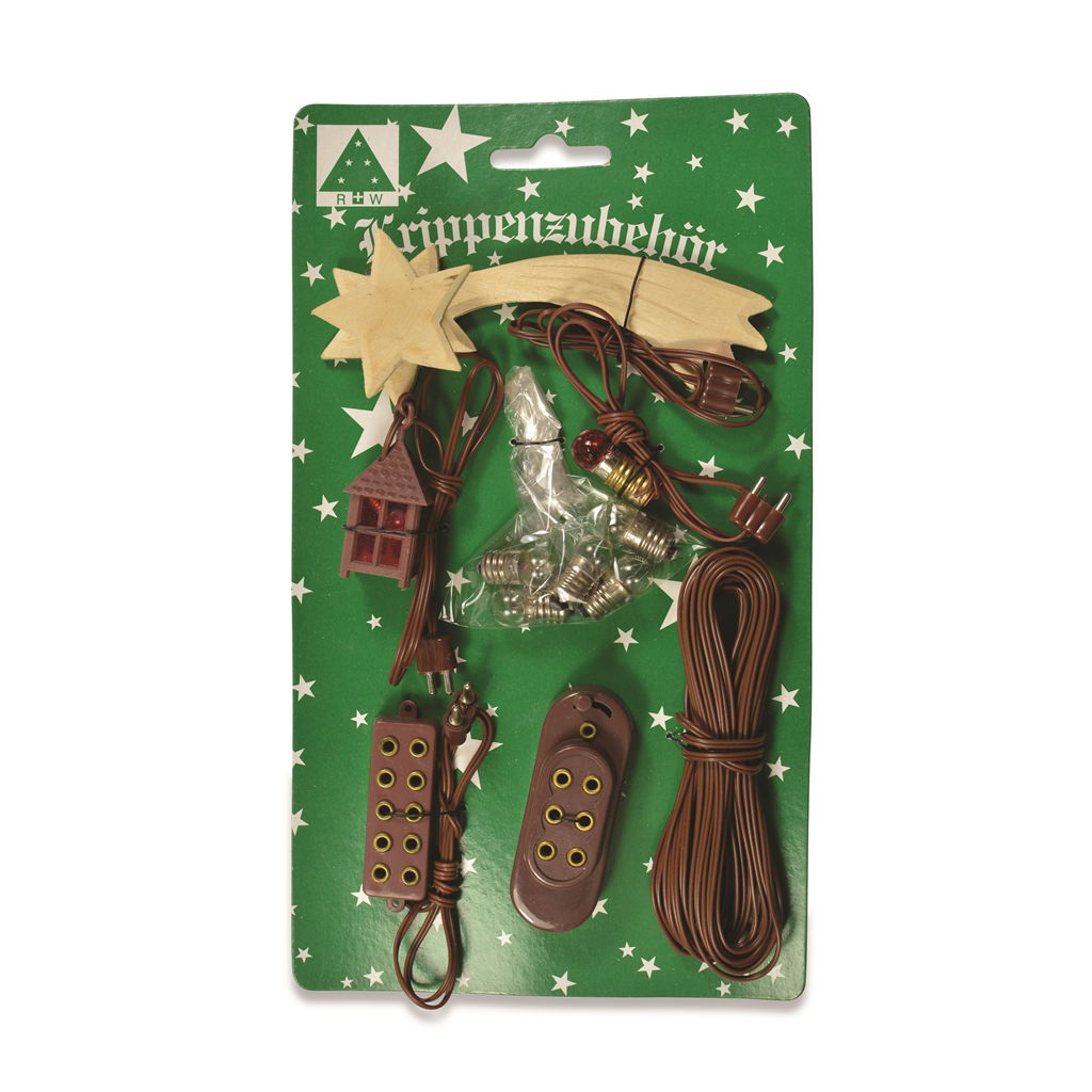 Accessoires pour crèche Eclairage. 7 pcs/carton. @ Accessoires pour crèche Eclairage. 7 pcs/carton. @