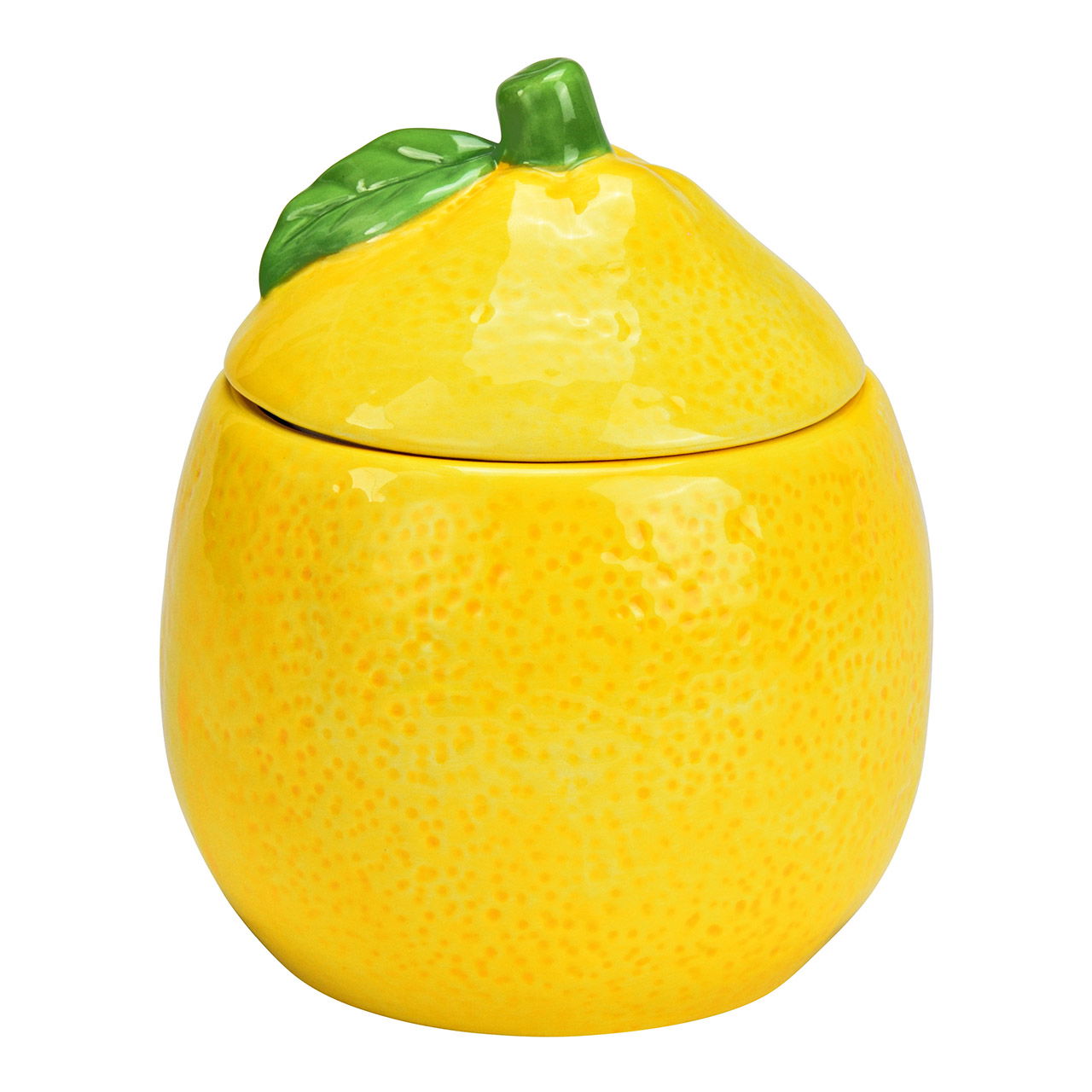 Lemon jar made of ceramic, yellow/green (W/H/D) 10x12x10cm Lemon jar made of ceramic, yellow/green (W/H/D) 10x12x10cm