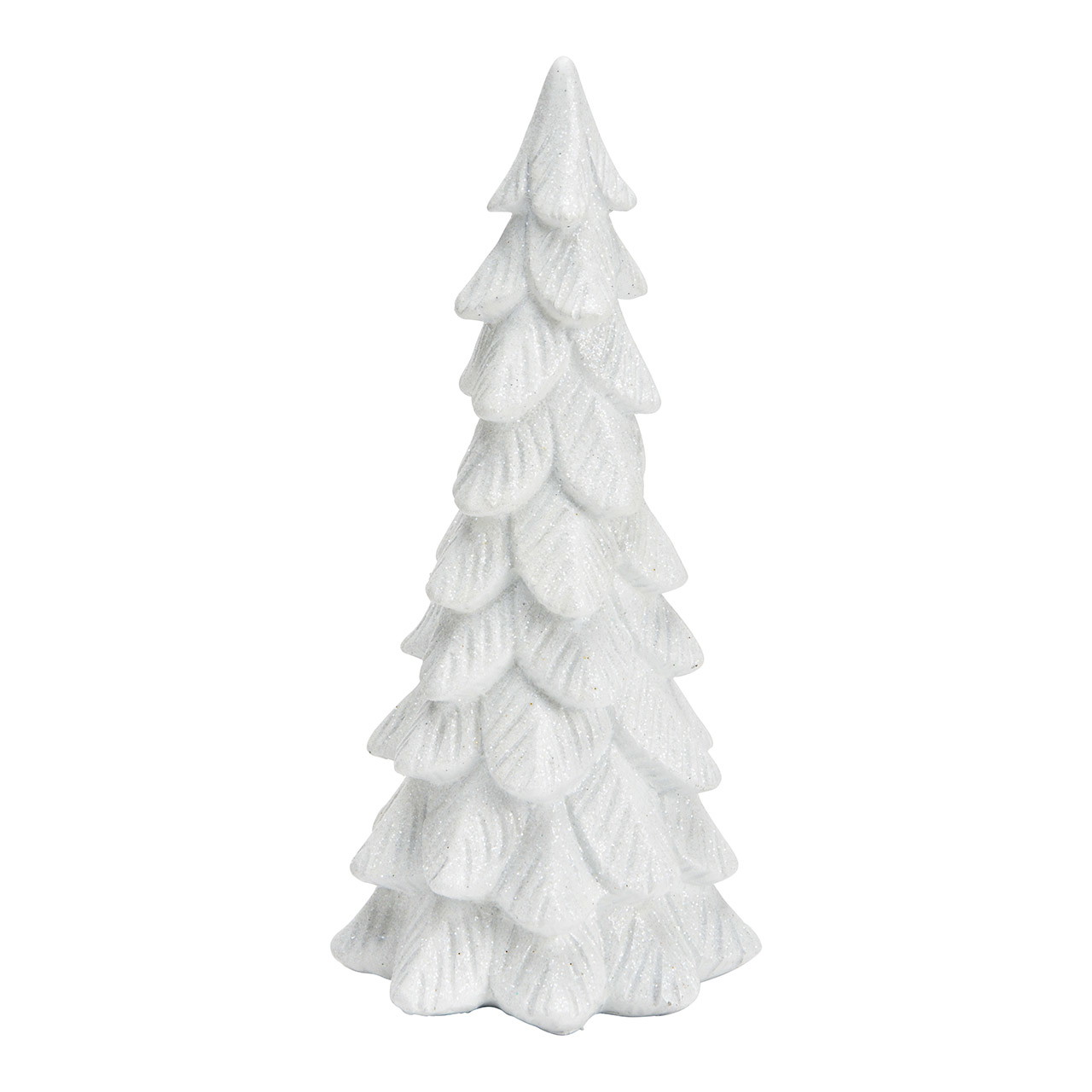 Vánocní stromecek s trpytkami z bílého polyetylenu (Š/V/H) 8×20×8 cm Vánocní stromecek s trpytkami z bílého polyetylenu (Š/V/H) 8×20×8 cm