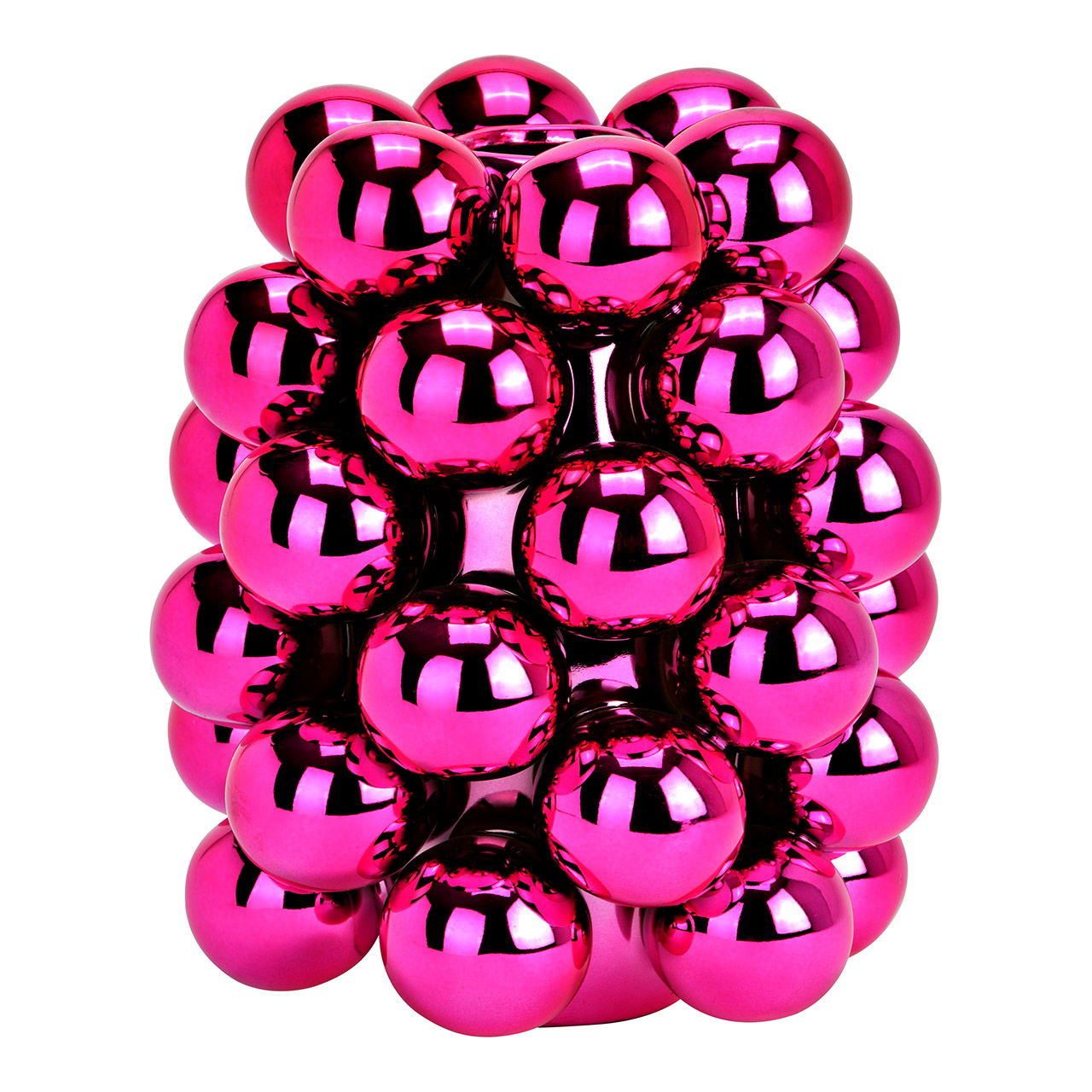 Vase Bubble aus Porzellan, Pink/Rosa (B/H/T) 14x17x14cm Vase Bubble aus Porzellan, Pink/Rosa (B/H/T) 14x17x14cm