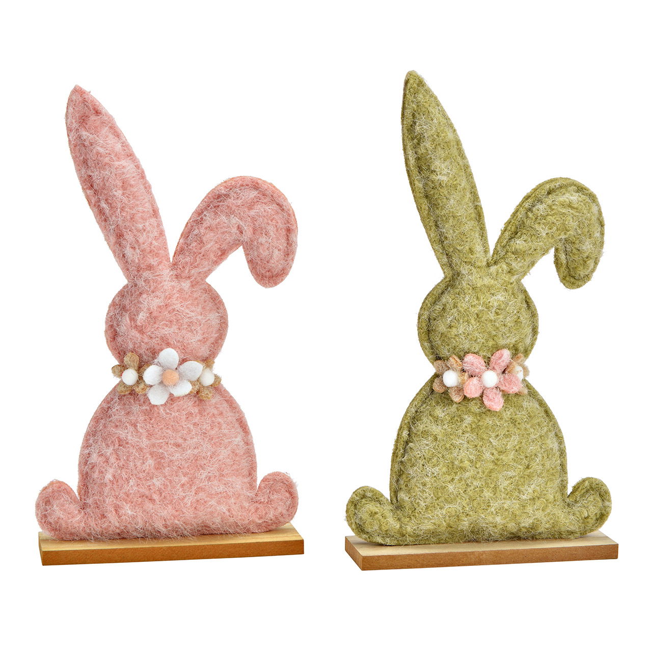 Aufsteller Hase aus Textil/Holz, 2-fach, Pink/Grün (B/H/T)16x29x5cm Aufsteller Hase aus Textil/Holz, 2-fach, Pink/Grün (B/H/T)16x29x5cm