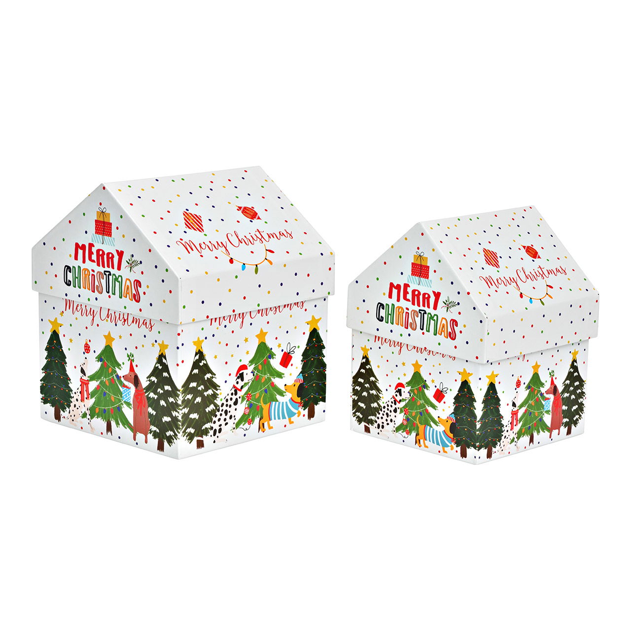 Scatola regalo in carta/cartone, set di 2, bianco (L/A/D) 15x18x15cm Scatola regalo in carta/cartone, set di 2, bianco (L/A/D) 15x18x15cm