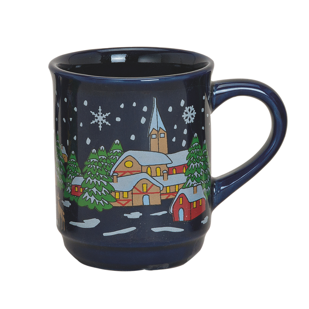 Gobelet Glühwein en céramique, 3 fois assorti (L/H/P) 11x9x7.5 cm, 200ml