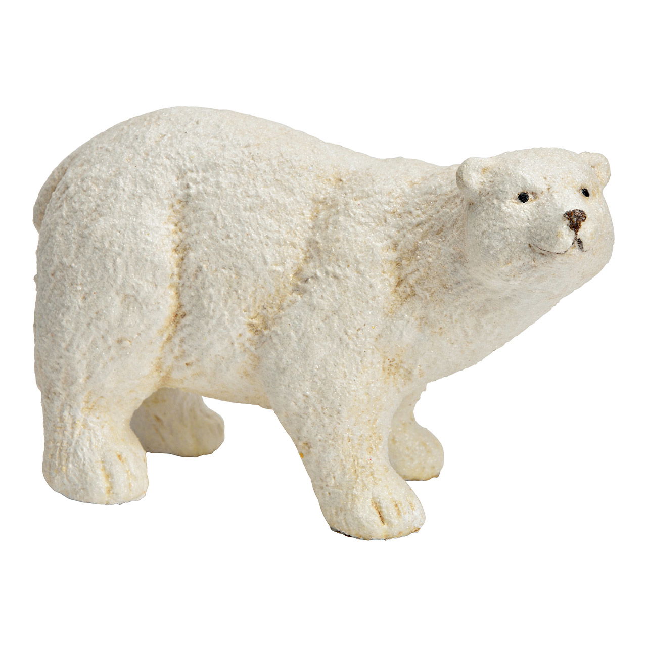Figurita de oso polar de arcilla, blanca (A/A/A) 18x11x8cm Figurita de oso polar de arcilla, blanca (A/A/A) 18x11x8cm