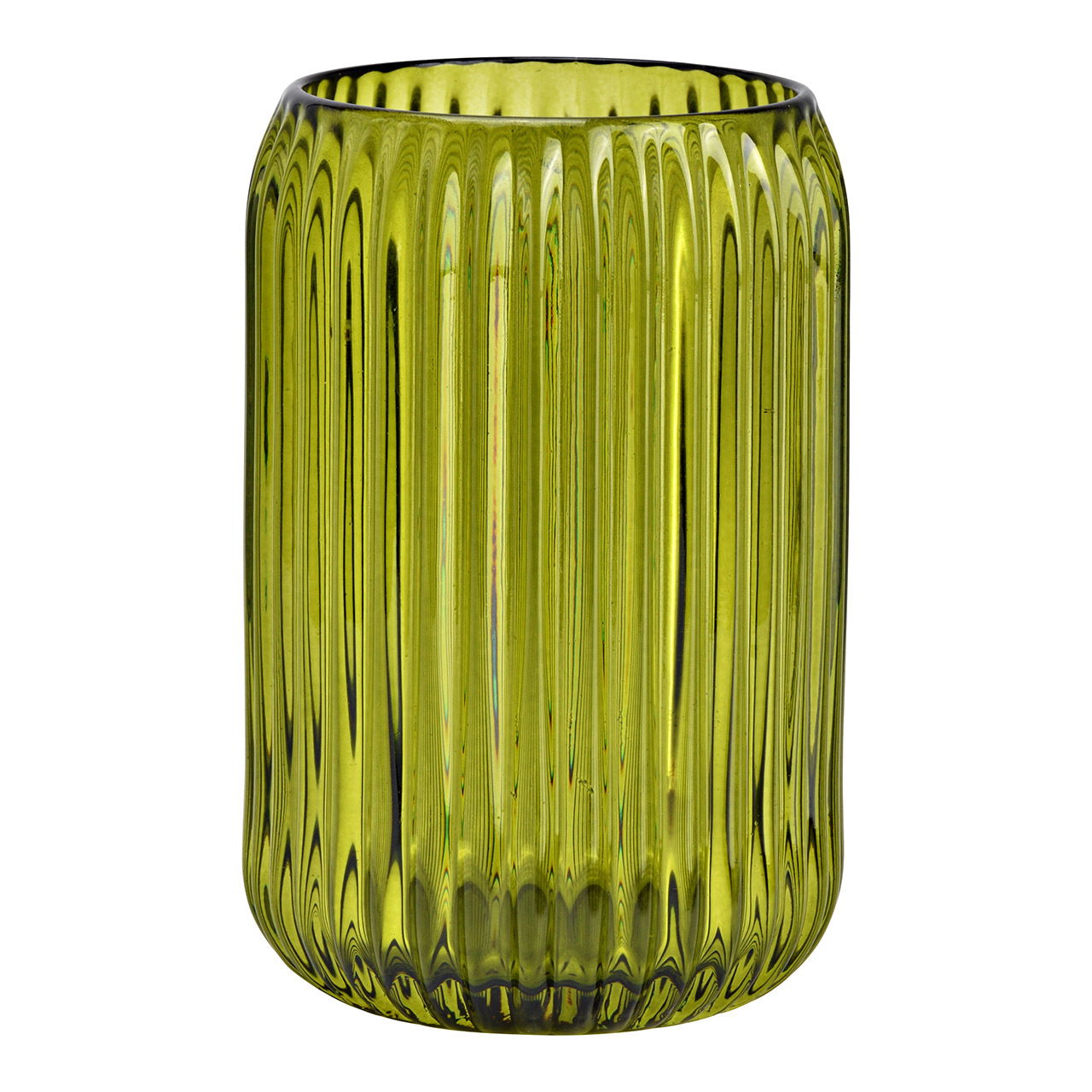 Windlicht aus Glas, Grün (B/H/T) 8x12x8cm Windlicht aus Glas, Grün (B/H/T) 8x12x8cm