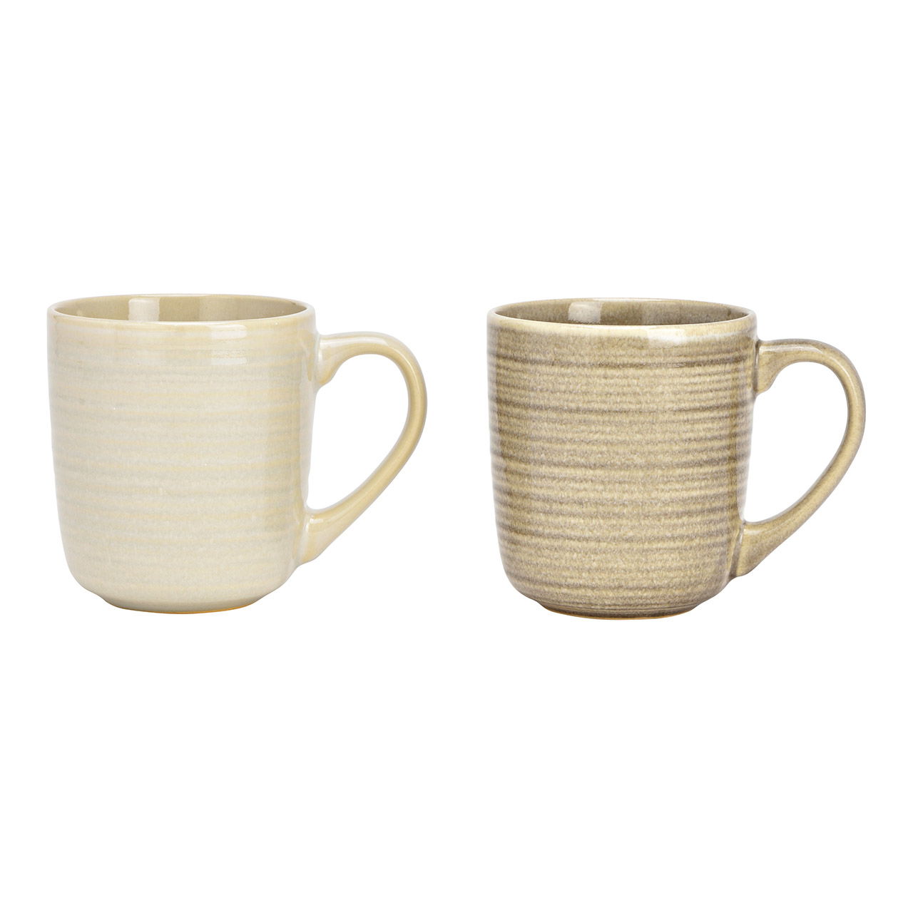 Taza de barro natural 2 pliegues, (A/A/P) 13x11x9cm 415ml