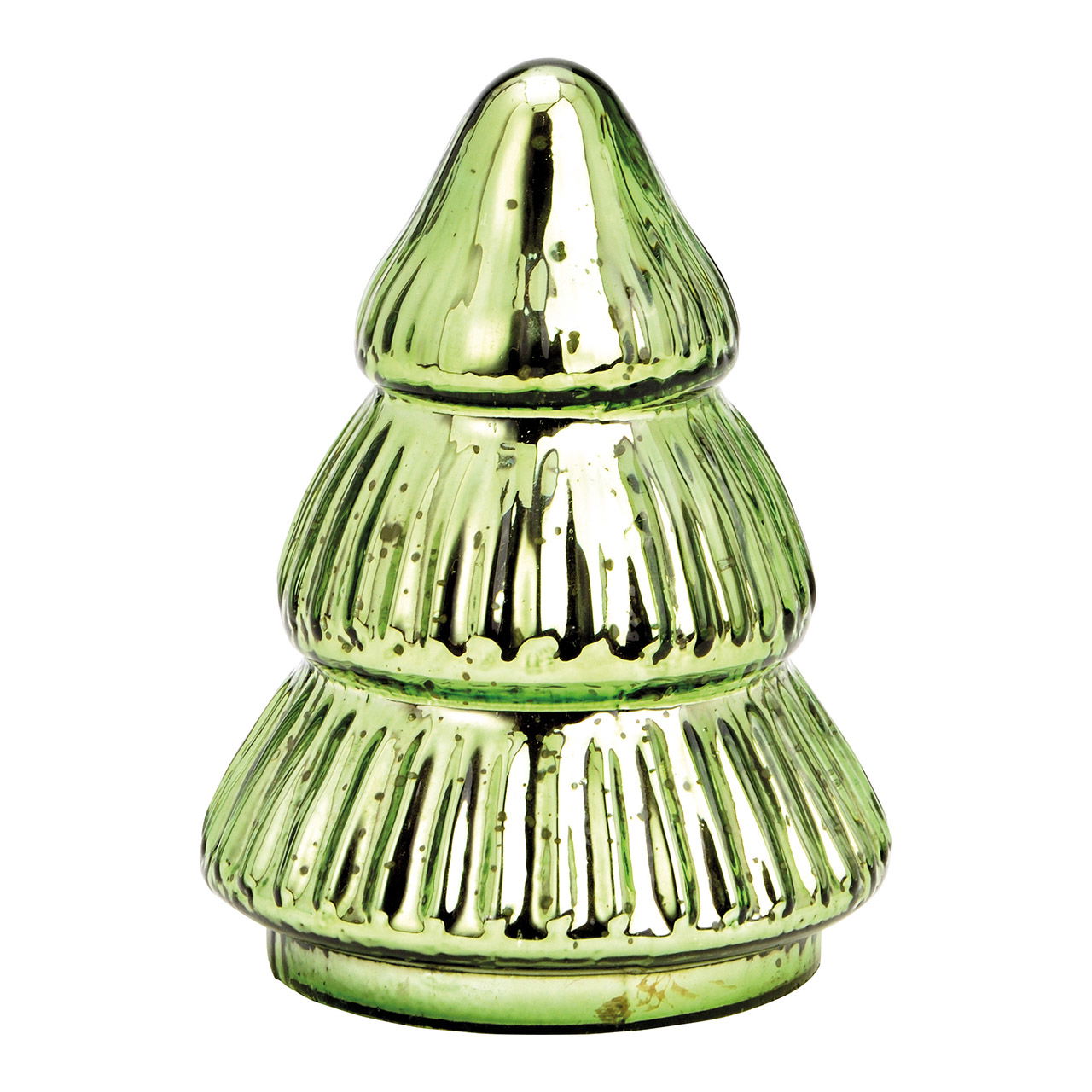 Tannenbaum aus Glas grün (B/H/T) 9x12x9cm Töpferei, Krug
