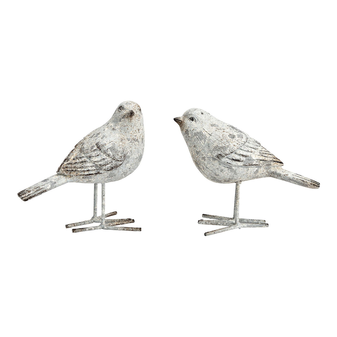 Vogel Antik FInish aus Poly grau 2-fach, (B/H/T) 15x14x7cm Vogel Antik FInish aus Poly grau 2-fach, (B/H/T) 15x14x7cm