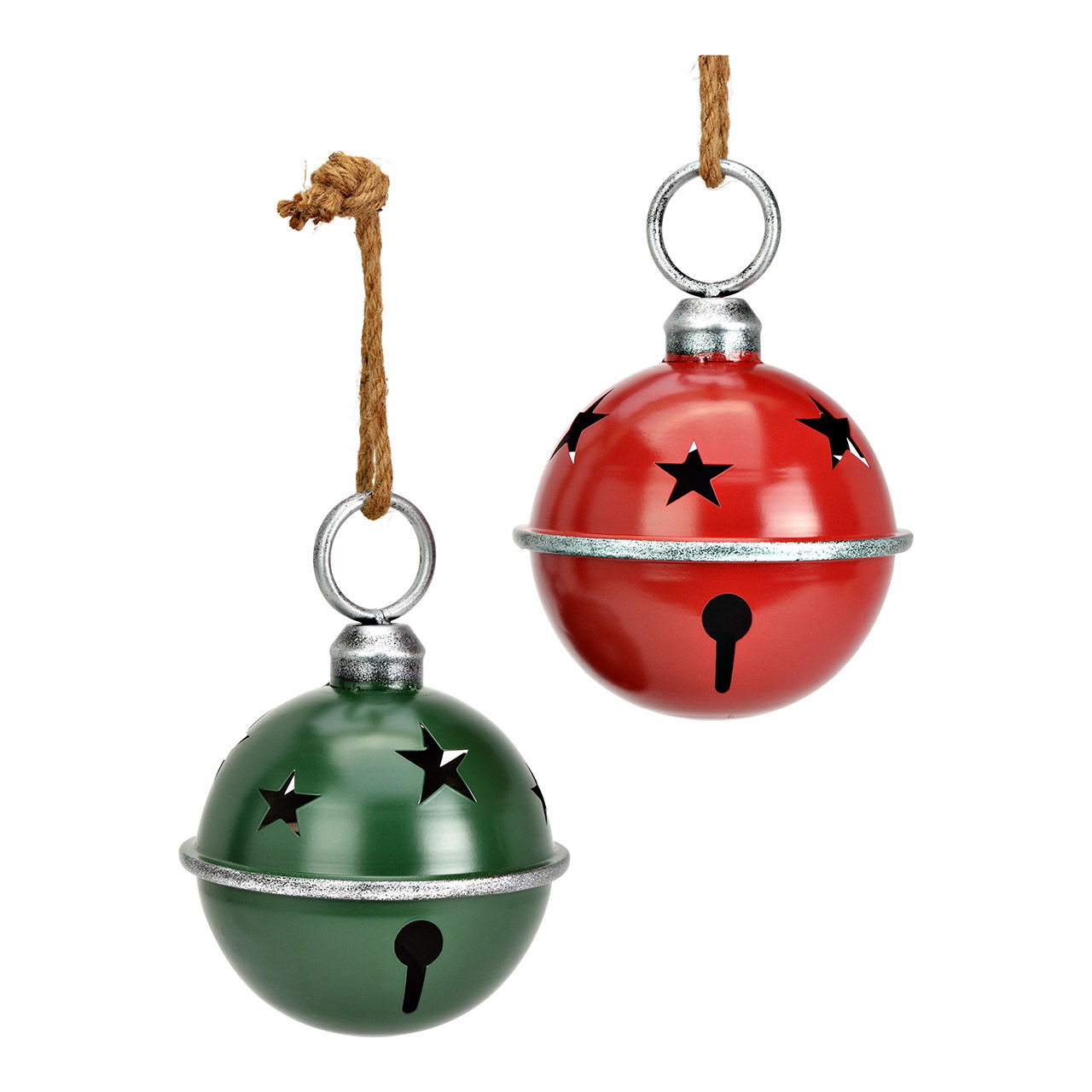 Campana colgante de Navidad de metal, 2 pliegues, rojo/verde (A/A/A) 16x24x16cm Campana colgante de Navidad de metal, 2 pliegues, rojo/verde (A/A/A) 16x24x16cm