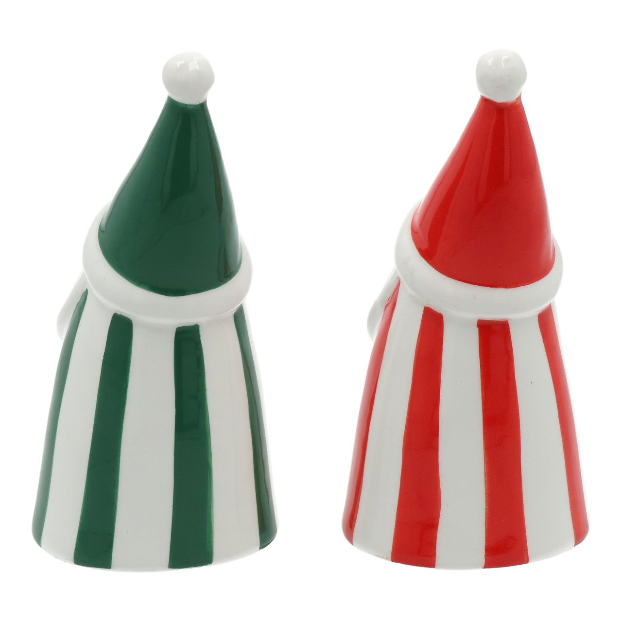 Santa Claus made of ceramic red 2 assorted (W/H/D) 6x13x6cm Figur, Kunst, Porzellan, Töpferei