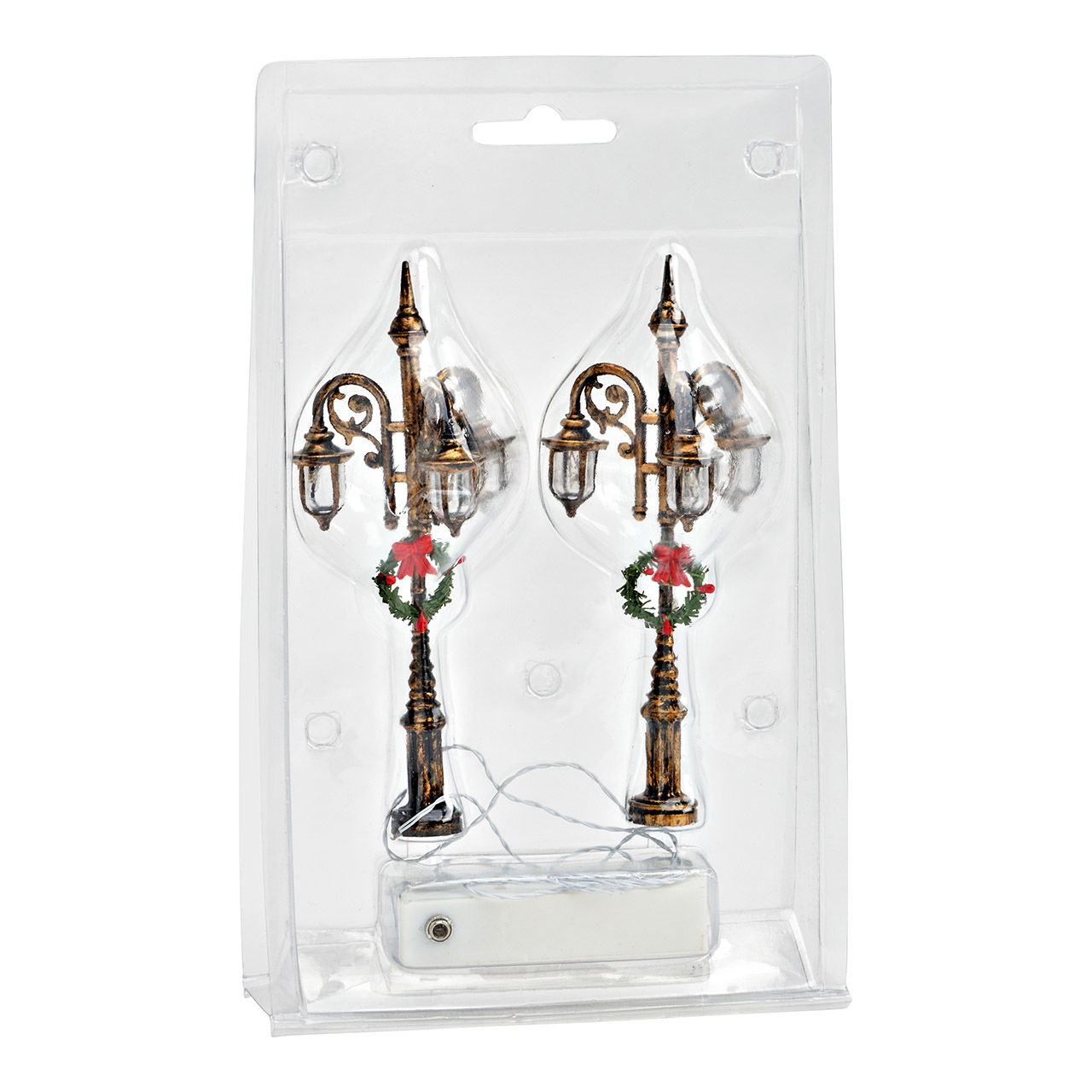 Lampadaire Lot de 2 en plastique, noir (L/H/P) 6x15x5cm Alimentation par piles 2xAA non incluses Lampadaire Lot de 2 en plastique, noir (L/H/P) 6x15x5cm Alimentation par piles 2xAA non incluses