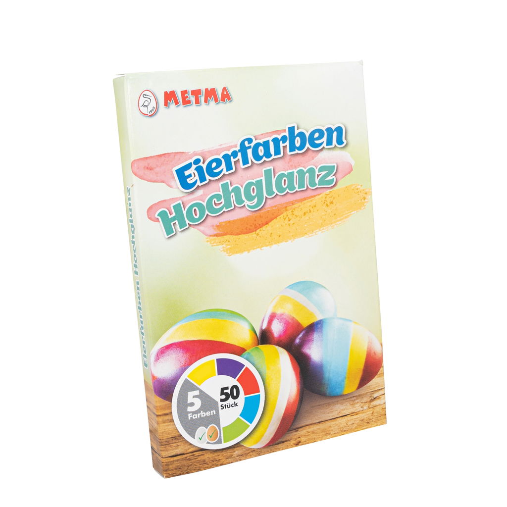 Pastilles de coloration pour œufs, 5 couleurs et vernis, 9,5x1,4x14,5cm, 1 pc, Band