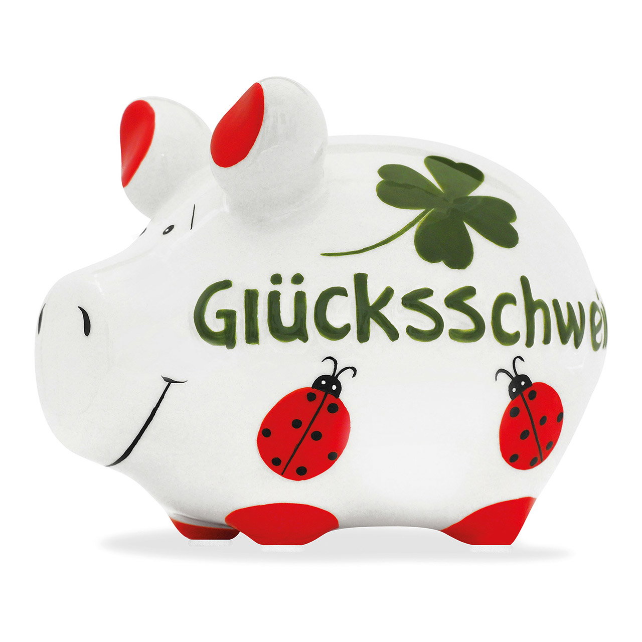 Schwein, Sparschwein, Glückssymbol, Kleeblatt, Pünktliche Punkte