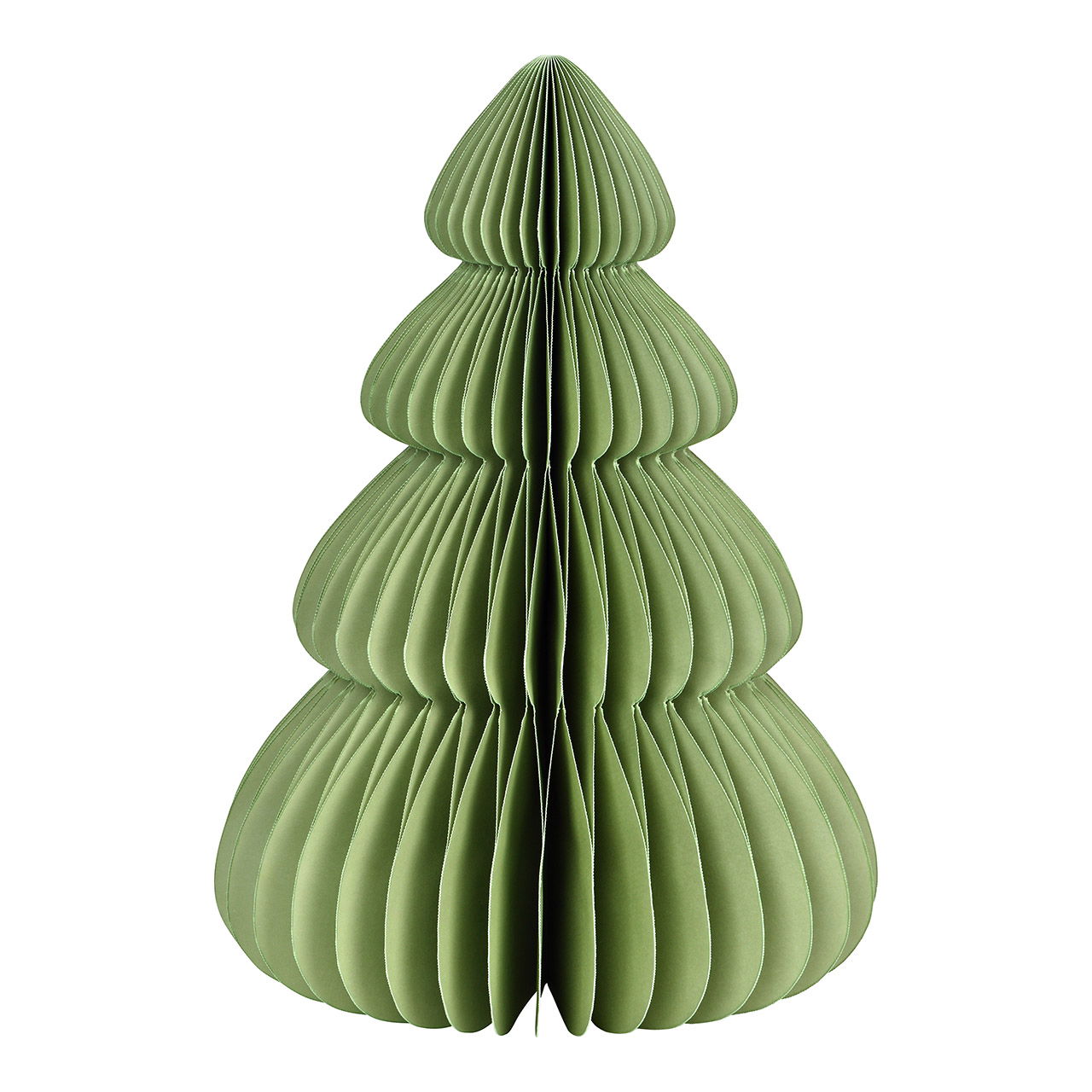 Honeycomb Christmas tree made of paper/cardboard, green (W/H/D) 21x30x21cm