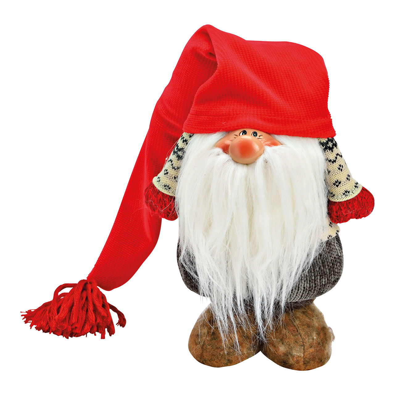 Kantenhocker Wichtel aus Textil rot (B/H/T) 17x30x12cm Kantenhocker Wichtel aus Textil rot (B/H/T) 17x30x12cm