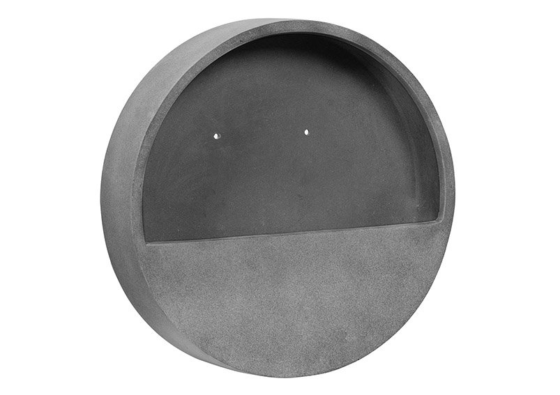 Bloempot van Fiberstone grijs (B/H/D) 30x9x30cm