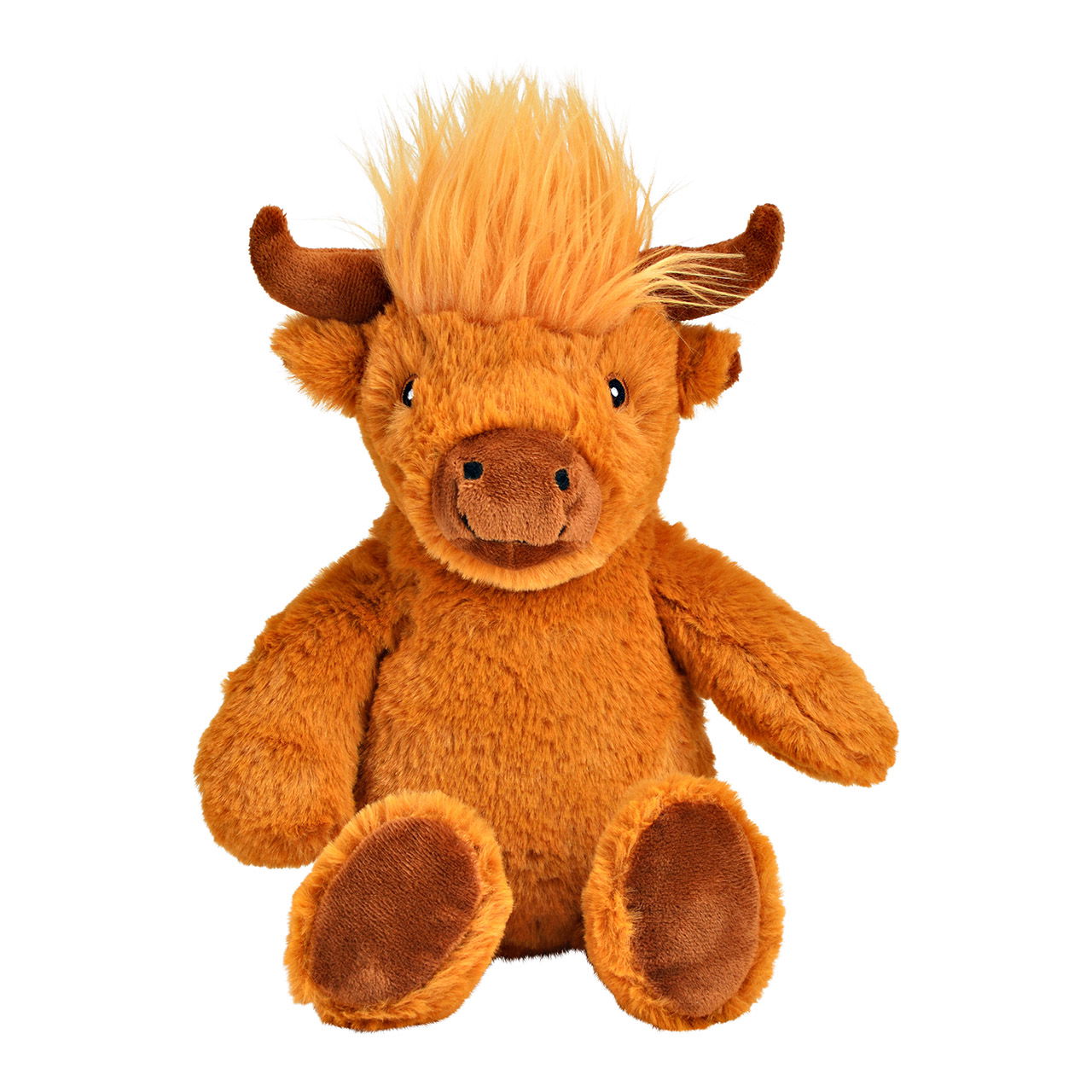 Zachte knuffel os van pluche, bruin (B/H/D) 23x28x17cm Plüsch, Spielzeug, Teddybär