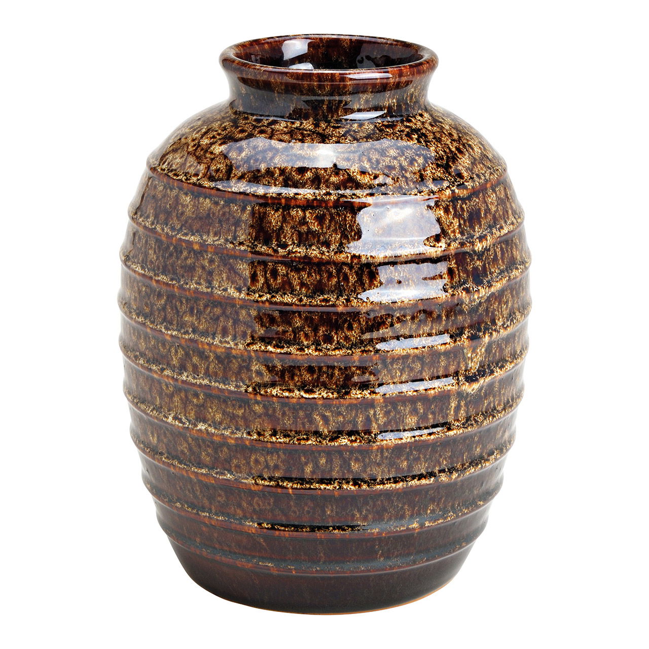 Vase en céramique Marron (L/H/P) 17x24x17cm