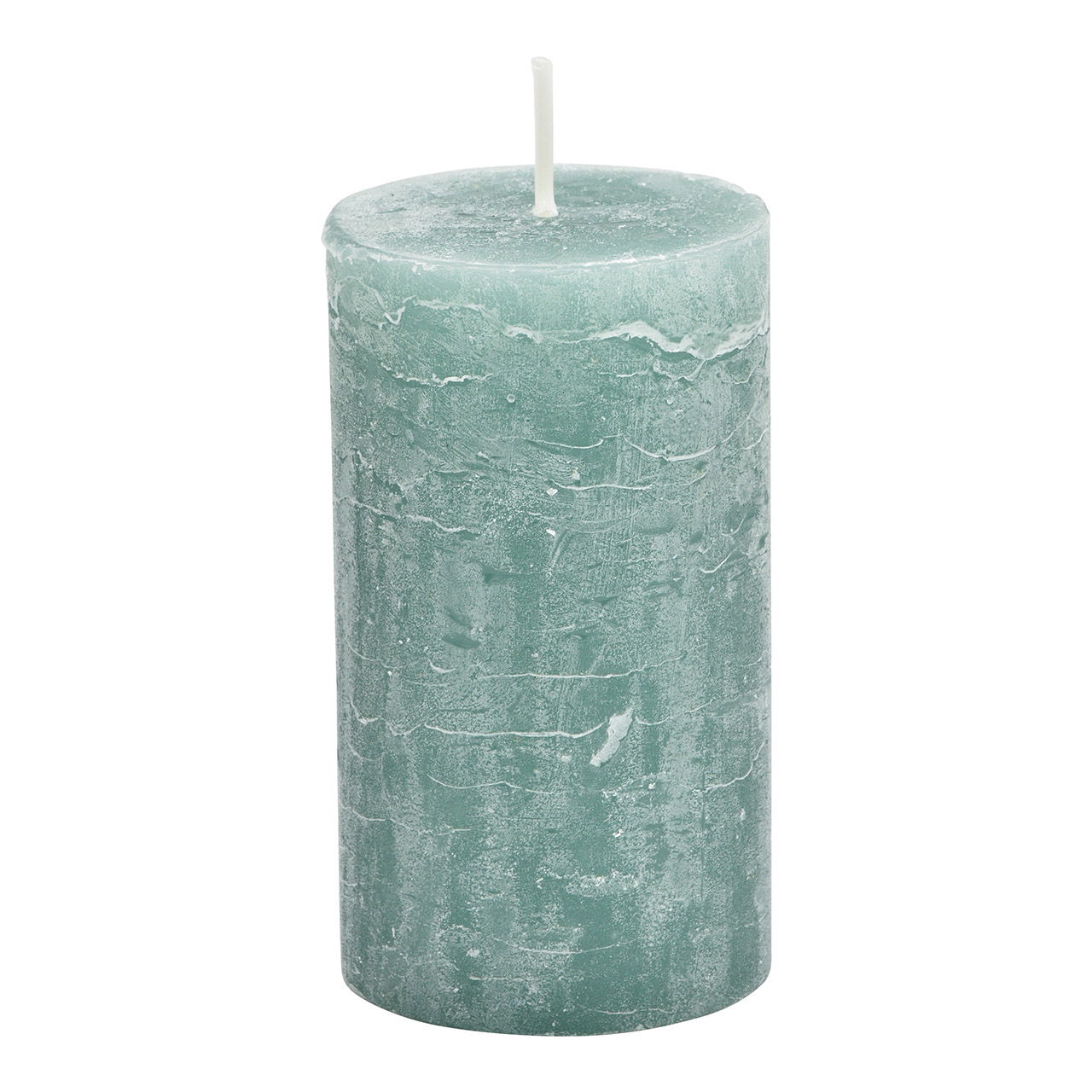 Kerze 6,8x12x6,8cm aus Wachs Eucalyptus grün Kerze