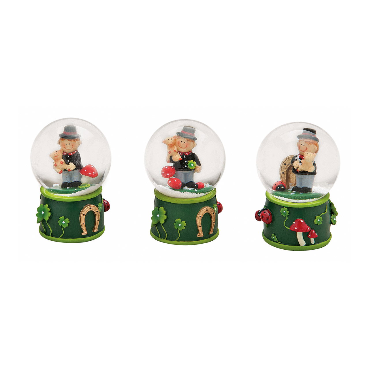 Schneekugel, Figur, Mänchen, Pilz, Grün