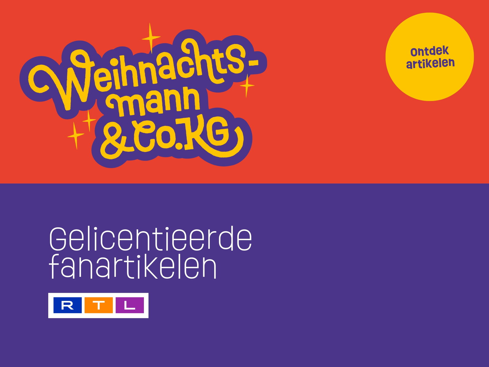 weihnachtsmann, fanartikel, rtl, logo, kollektion